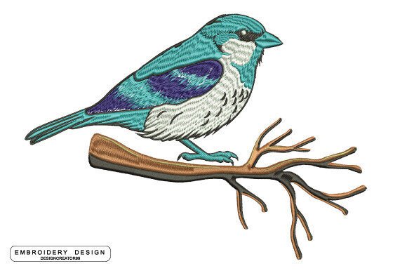 Bird Embroidery Design Review for Small Business Merch