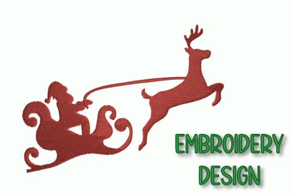 Review: Christmas Sleigh Silhouette Embroidery for Merch