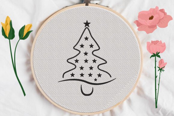 Review: Christmas Tree Outline Embroidery for Festive Gifts