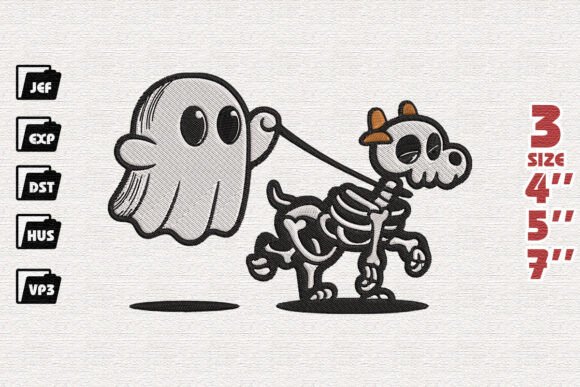 Review: Ghost Walking Dog Embroidery File