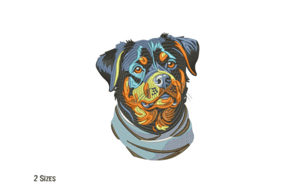 Review: Loyal Rottweiler Dog Head Embroidery Design