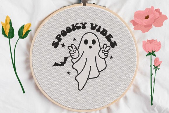 Review: Spooky Vibes with Ghost Embroidery Design
