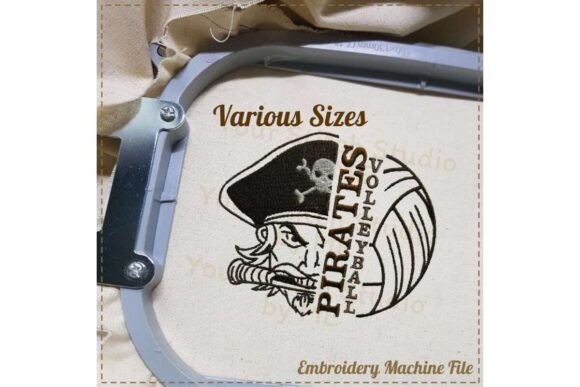 Reviewing Pirates Volleyball Embroidery Design