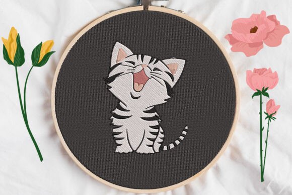 Reviewing So Cute Cat Embroidery for Boutique Apparel