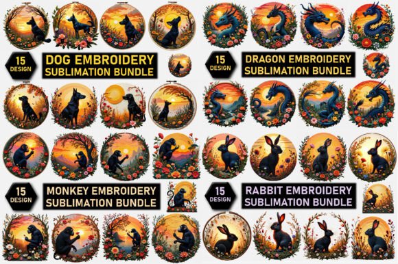Reviewing the Mega Animal Embroidery PNG Bundle
