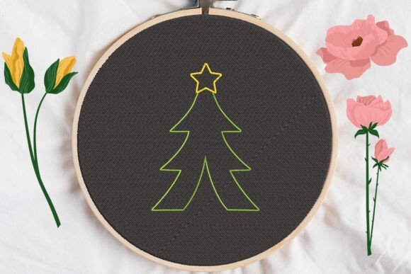 Reviewing Tree Christmas Embroidery for Etsy Shops
