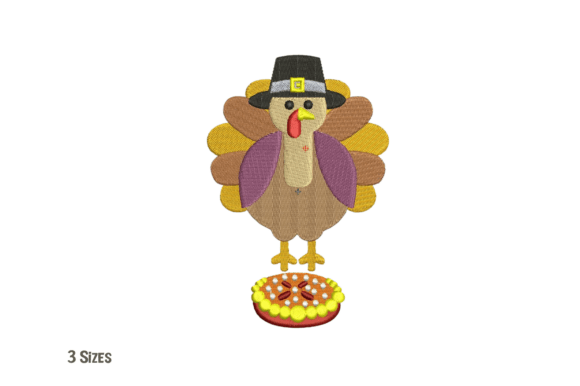 Turkey with Hat, Pizza Embroidery Design Review